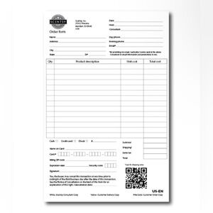 Scentsy Customer Order Forms